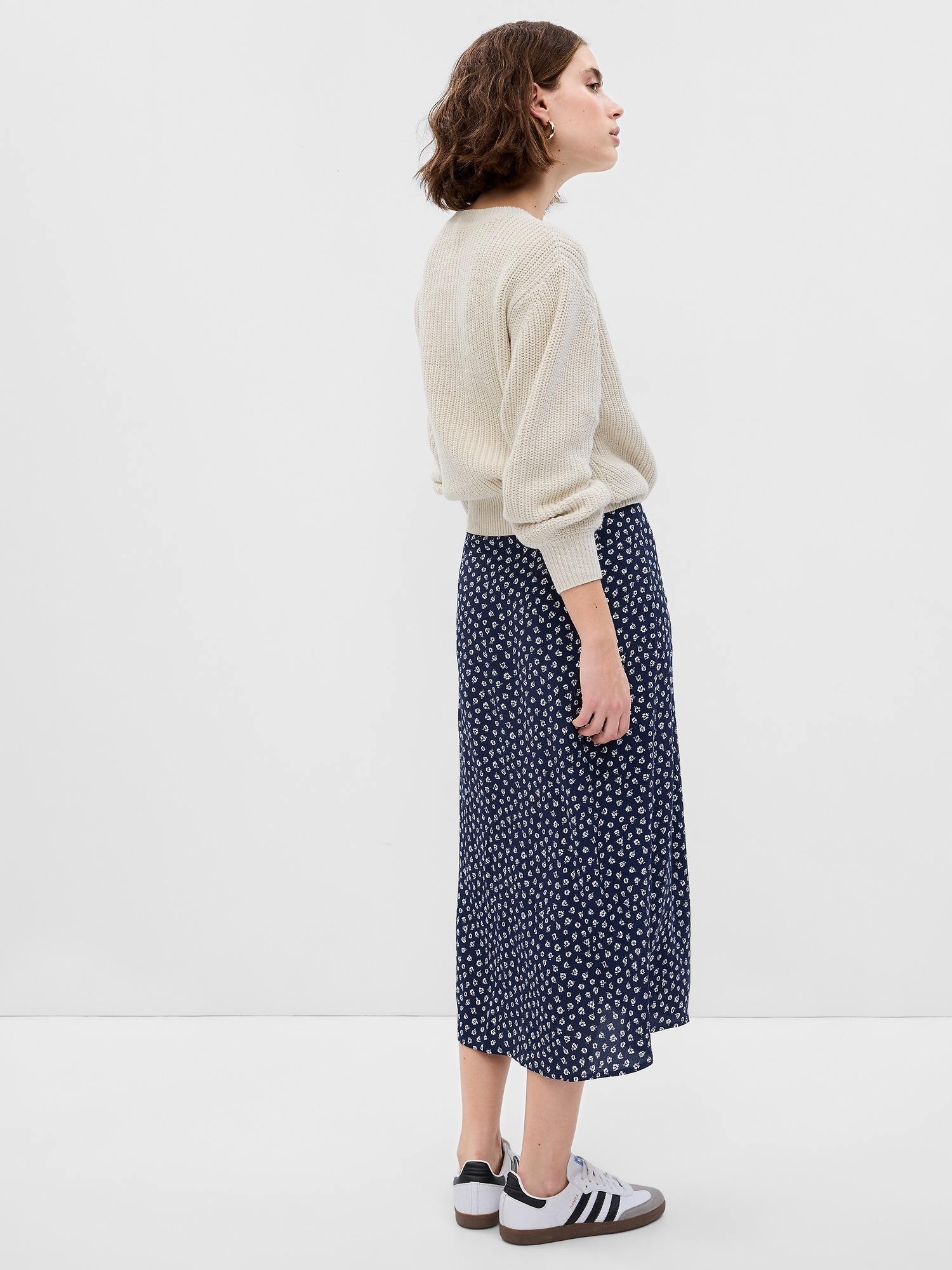 LENZING™ ECOVERO™ Midi Wrap Skirt | Gap