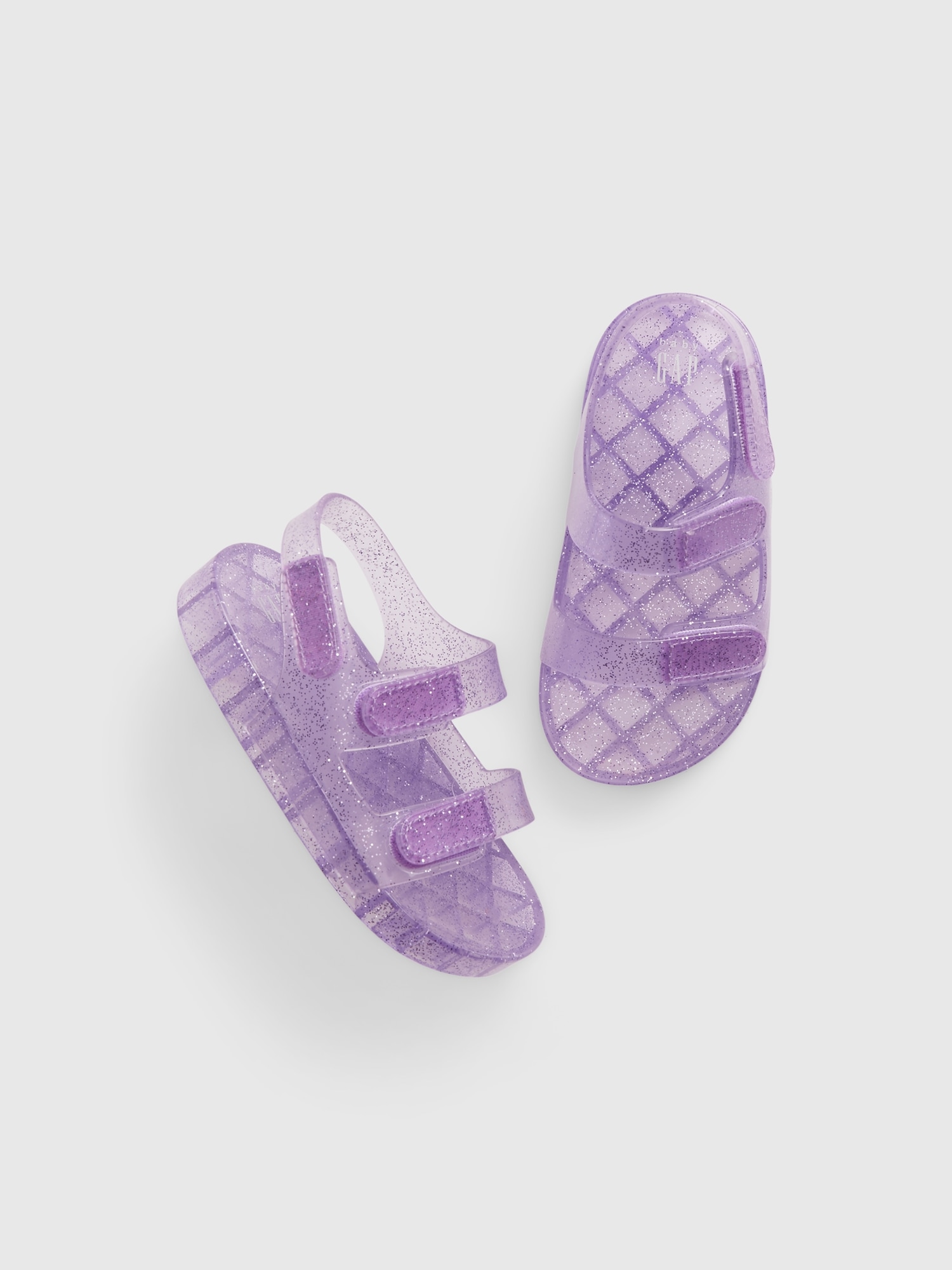 Purple store jelly sandals