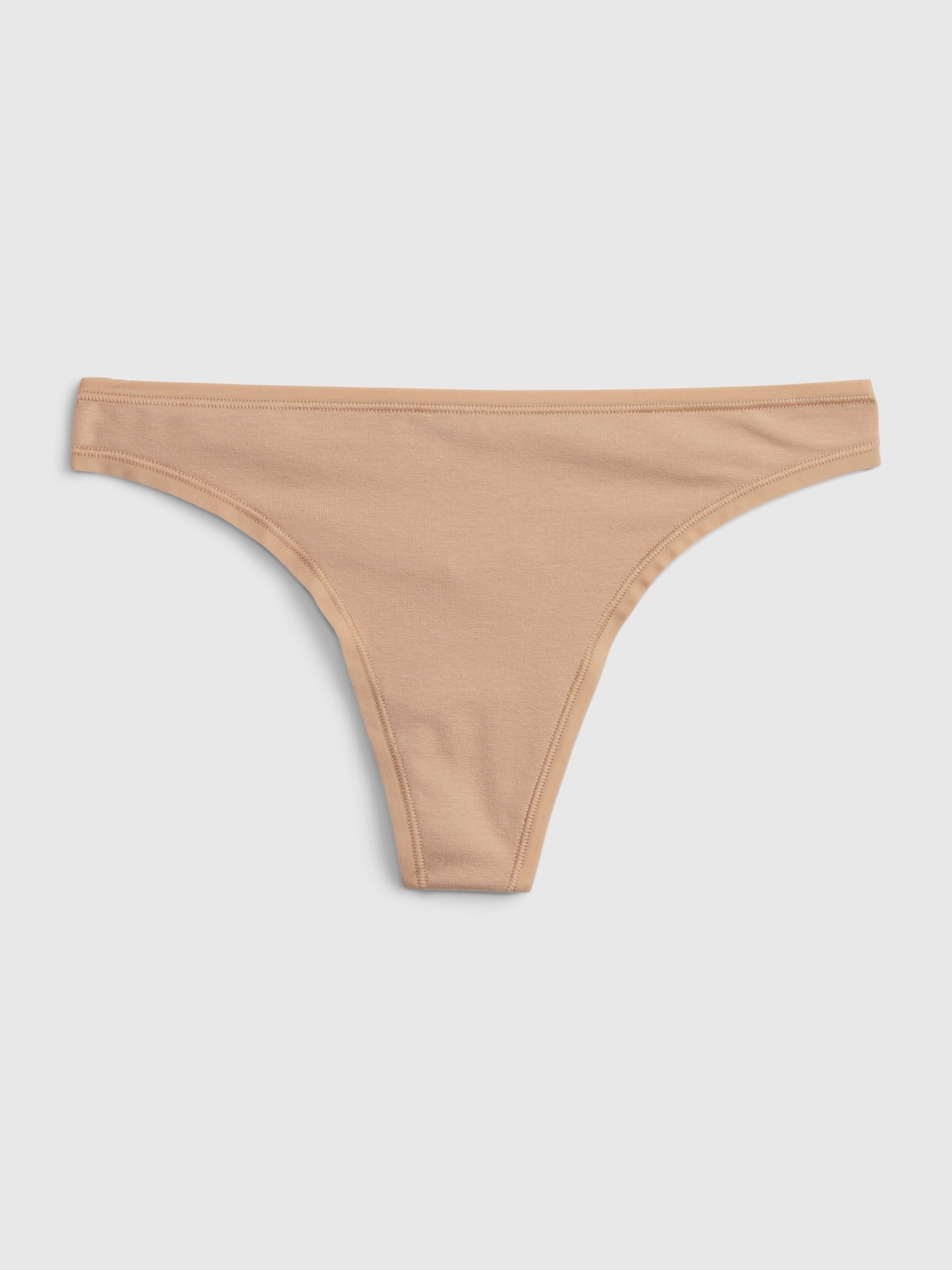 ANGLED THONG, ORGANIC COTTON JERSEY, GOLDEN PALM, 23-25-141