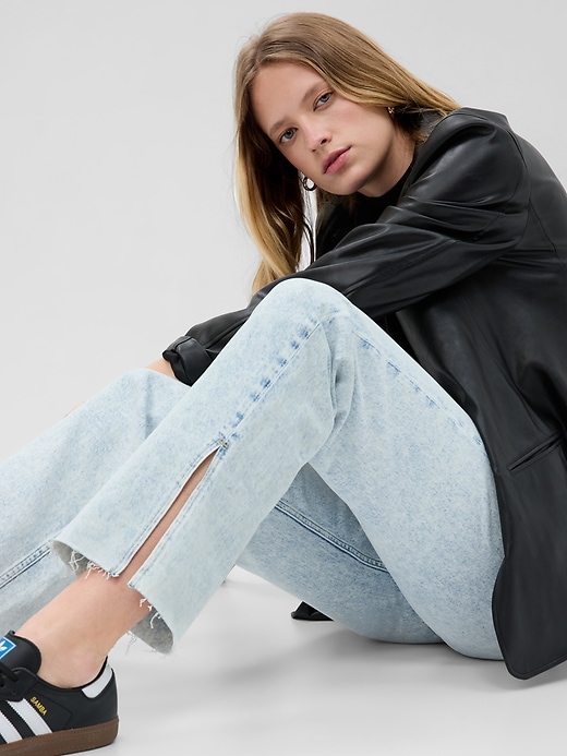 Image number 3 showing, High Rise Cotton '90s Loose Jeans