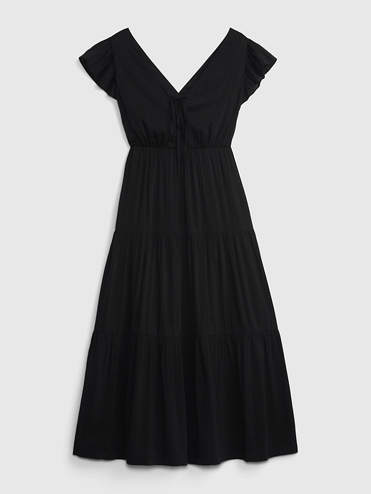 Image number 6 showing, Flutter Sleeve Tiered Maxi Dress