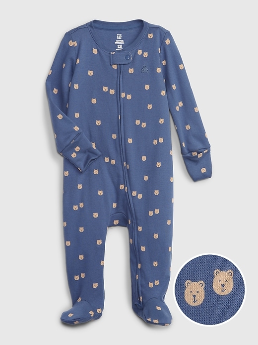 View large product image 1 of 3. Baby 100% Organic Cotton Rib One-Piece