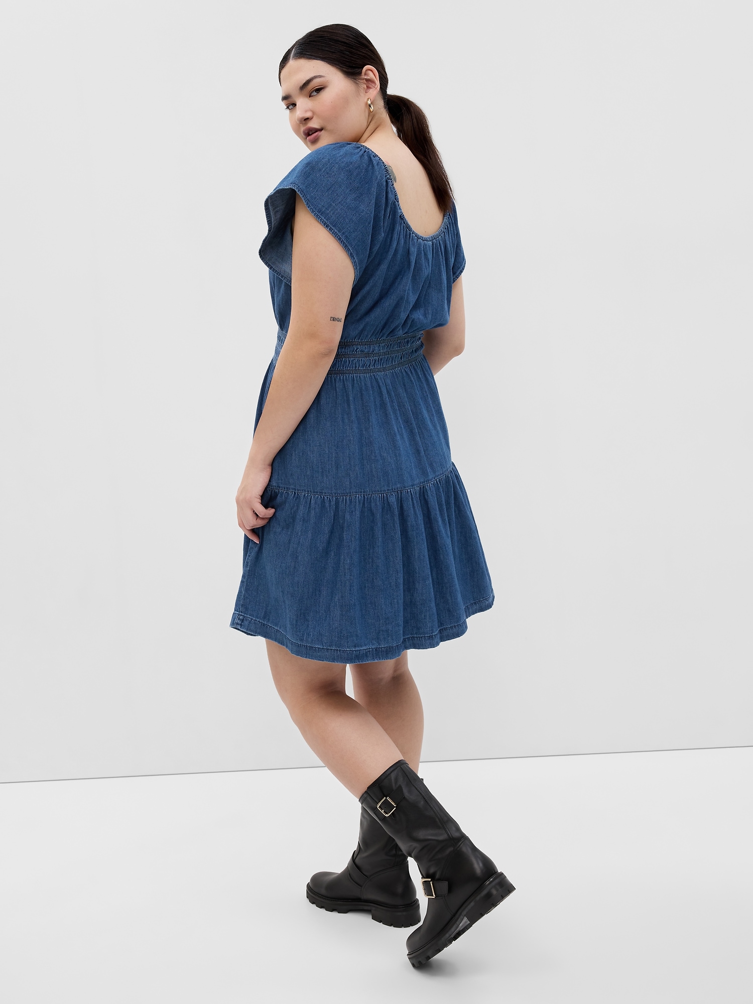 Buy Gap Denim Tiered Cami Dress from the Gap online shop