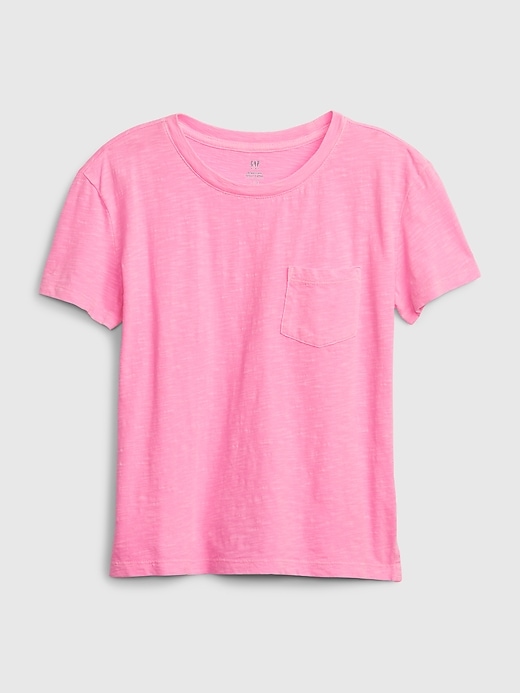 View large product image 1 of 1. Kids Organic Cotton Pocket T-Shirt