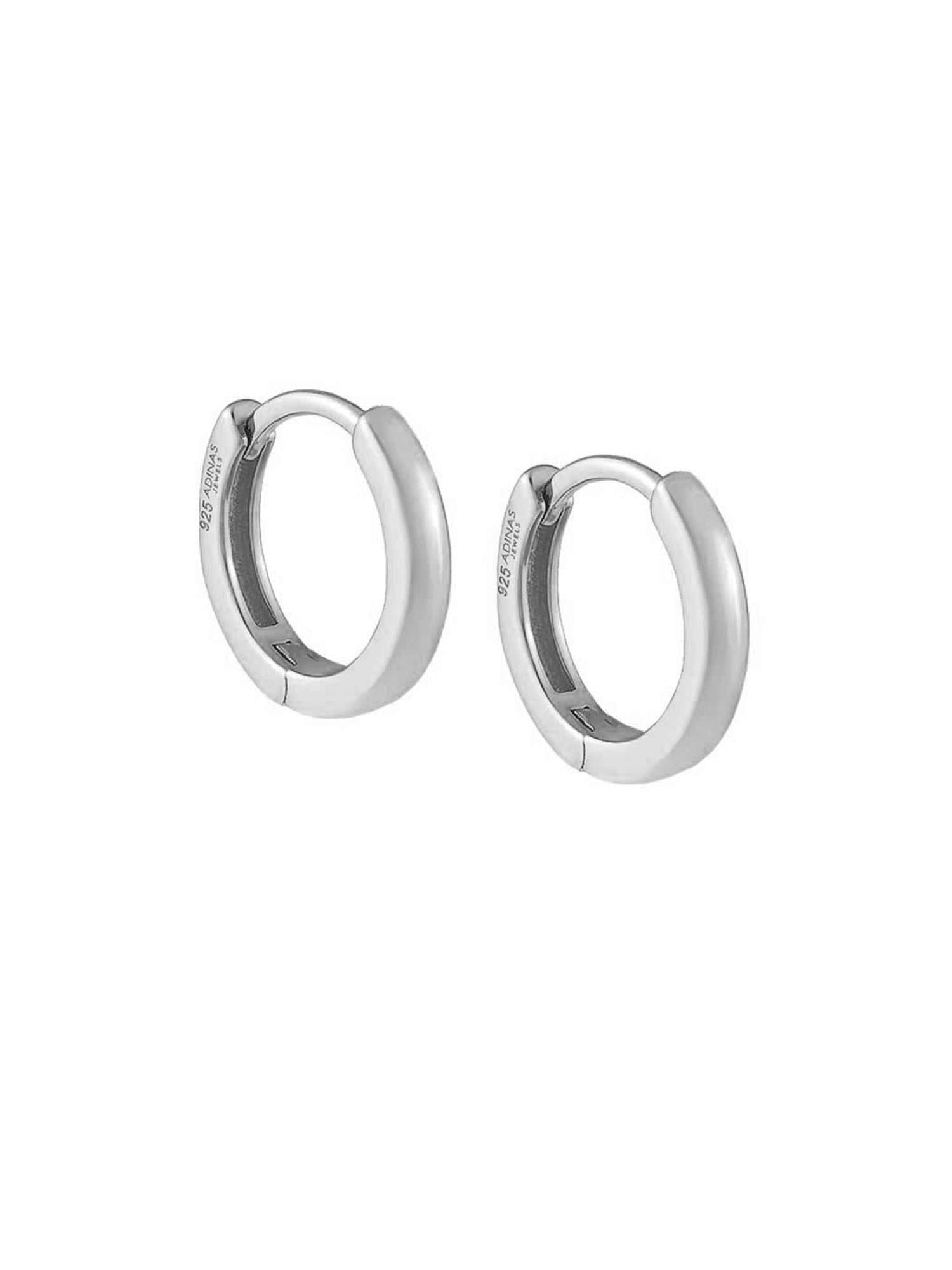 Gap Plain Ring Huggie Earring silver. 1