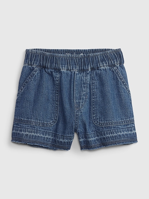 View large product image 1 of 1. Toddler Pull-On Denim Shorts