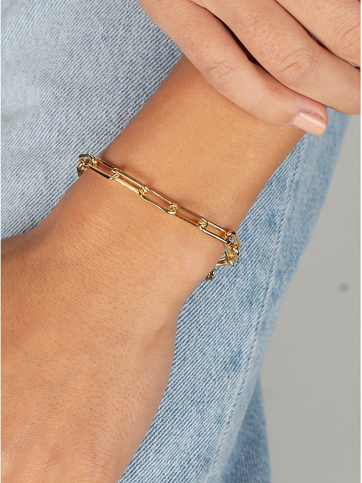 Image number 2 showing, Large Paperclip Link Bracelet