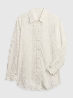 Harbour Eyelet Boyfriend Shirt