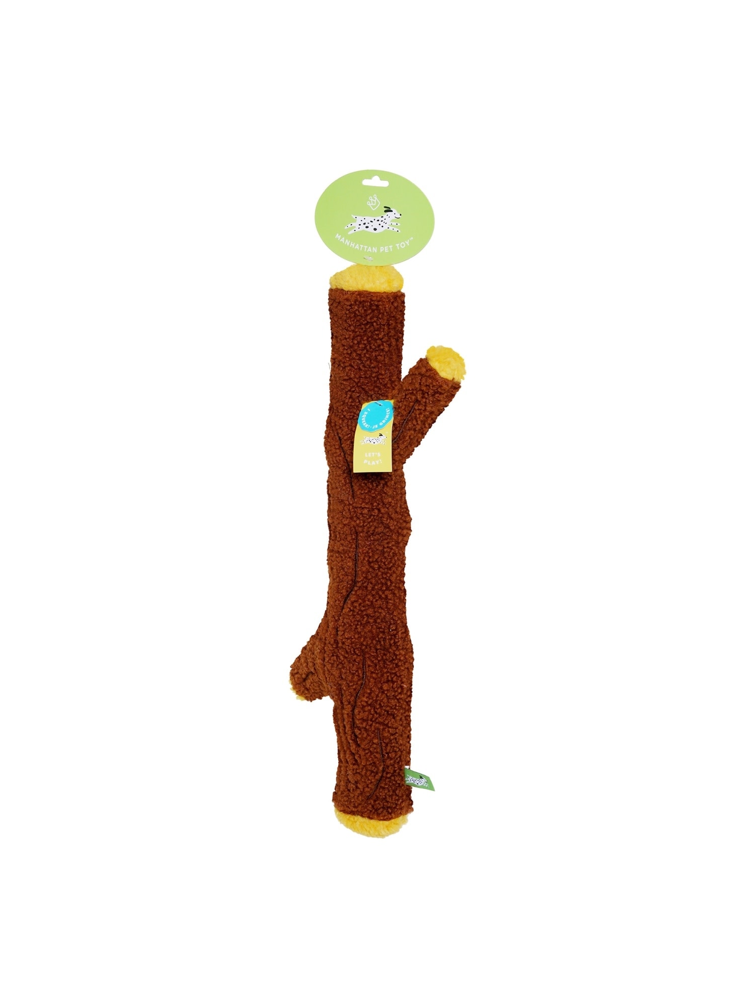 Manhattan Pet Toy Twiggy Medium Soft Fetch Stick and Squeaker