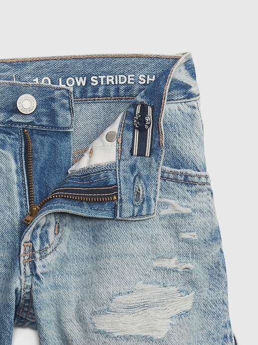 Image number 3 showing, Kids Low Stride Denim Shorts with Washwell