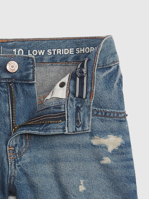 Image number 3 showing, Kids Low Stride Denim Shorts with Washwell