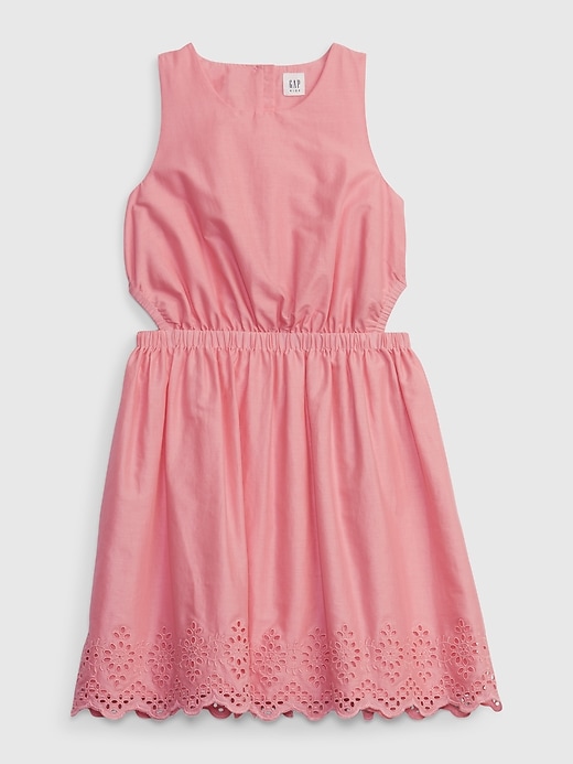 Image number 1 showing, Kids Eyelet Cutout Dress