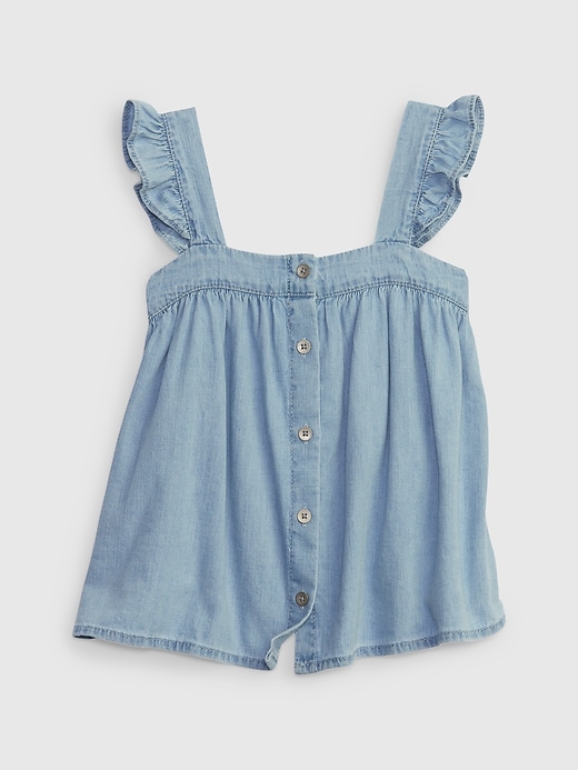 Image number 1 showing, Toddler Denim Tank Top with Washwell