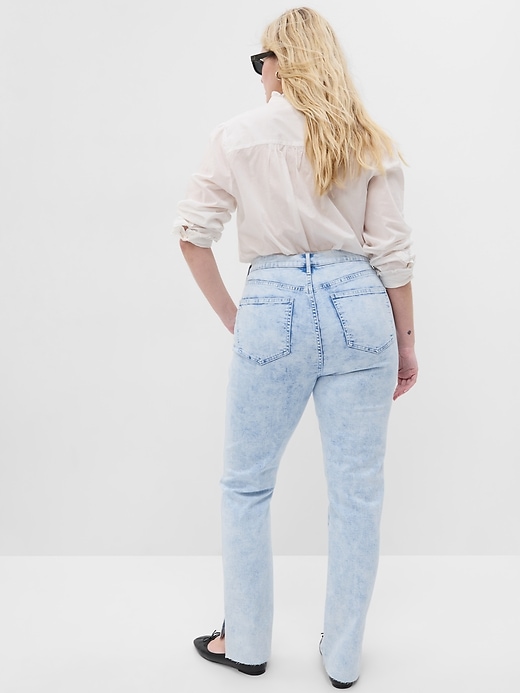 Image number 5 showing, High Rise Split-Hem Vintage Slim Jeans