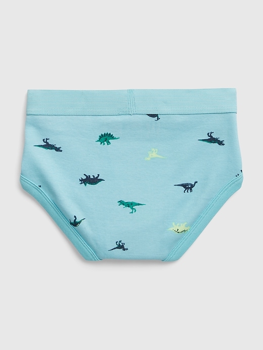 Image number 2 showing, Kids 100% Organic Cotton Dino Briefs (4-Pack)