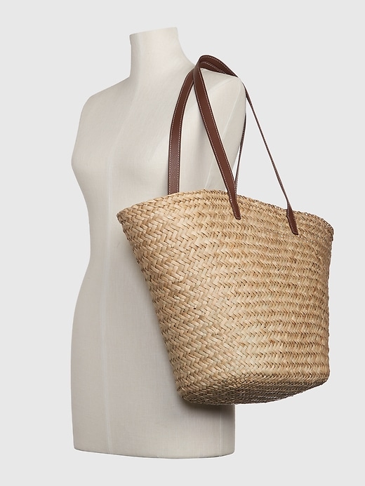 Image number 2 showing, Straw Tote Bag