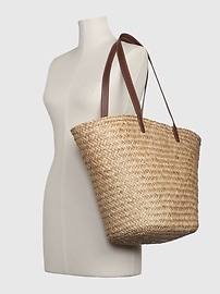 Gap straw tote new arrivals