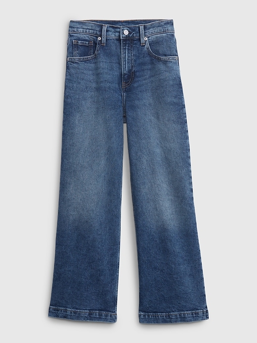 Image number 6 showing, High Rise Stride Wide-Leg Ankle Jeans