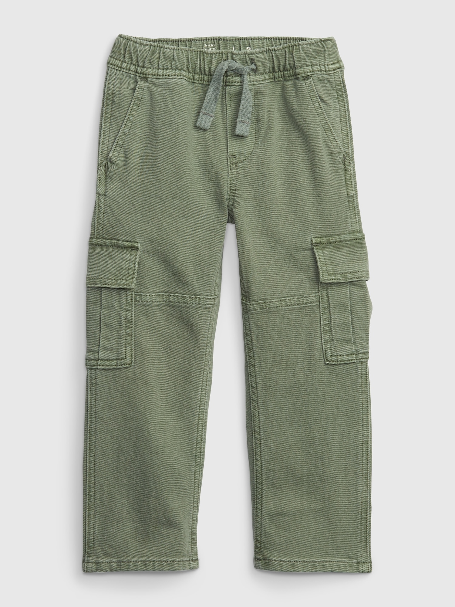 Gap Toddler Original Fit Cargo Jeans green. 1