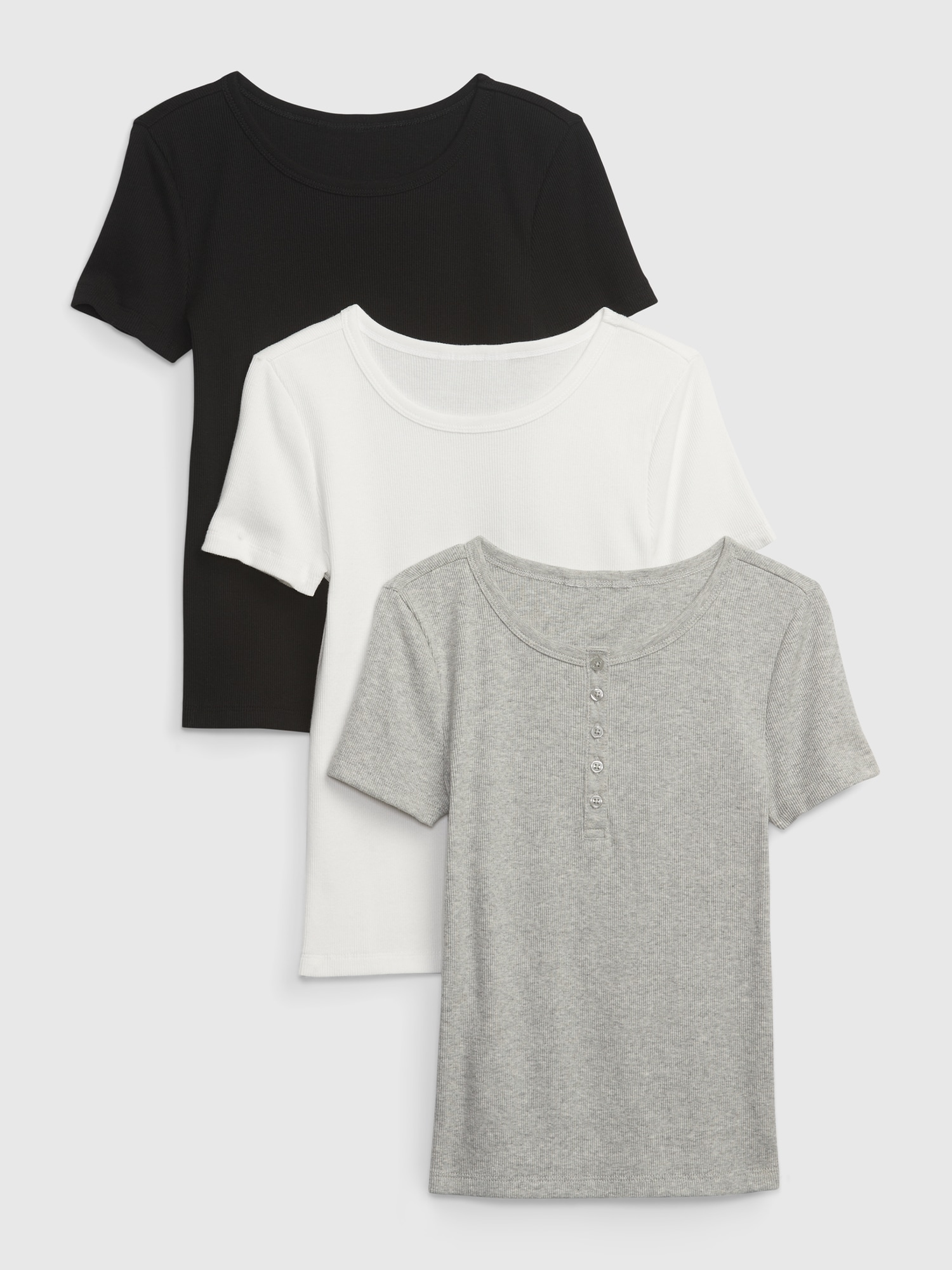 Kids Rib T-Shirt (3-Pack) | Gap