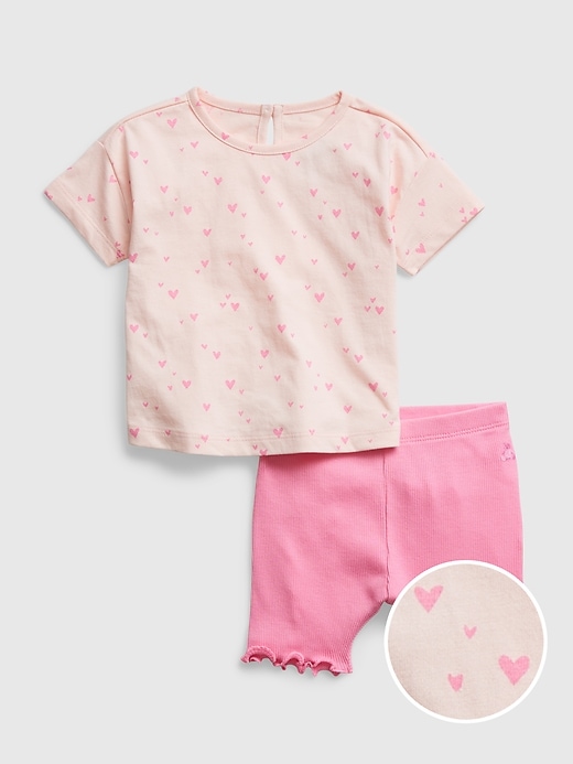 View large product image 1 of 1. Baby 100% Organic Cotton Mix and Match 2-Piece Outfit Set