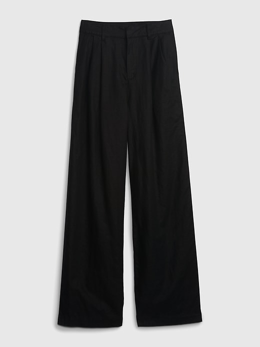 Image number 6 showing, Linen-Cotton Pleated Pants