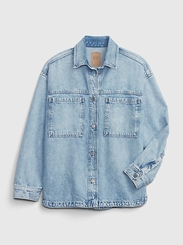 Denim Shirt Jacket with Washwell curated on LTK