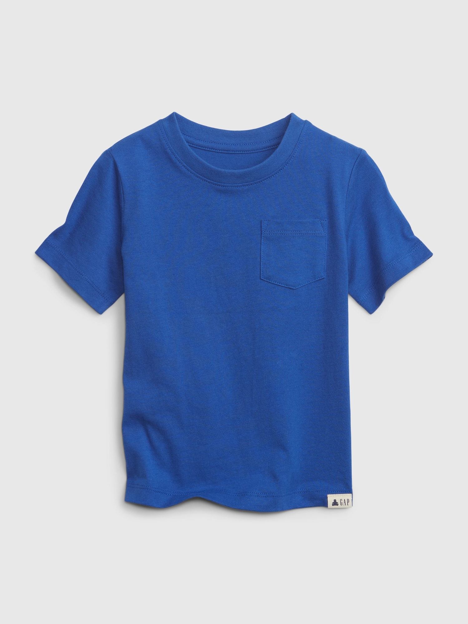 Gap Toddler 100% Organic Cotton Mix and Match Pocket T-Shirt blue. 1