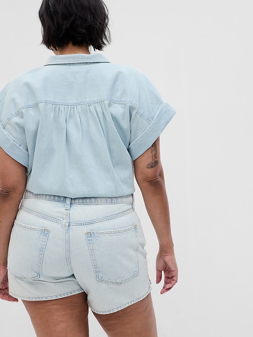 Image number 5 showing, 4" Low Rise Stride Denim Shorts