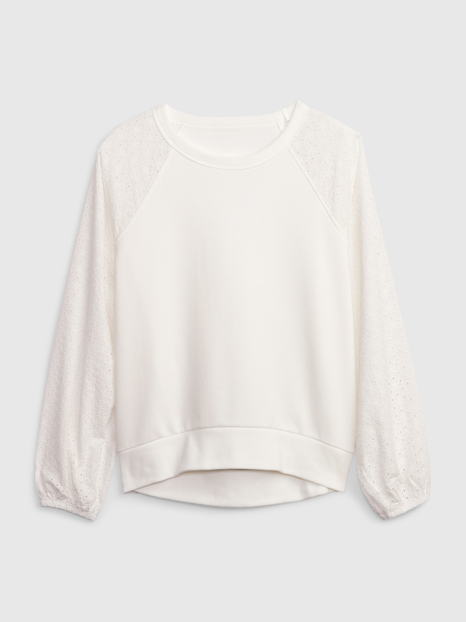 Soft best sale white sweatshirt