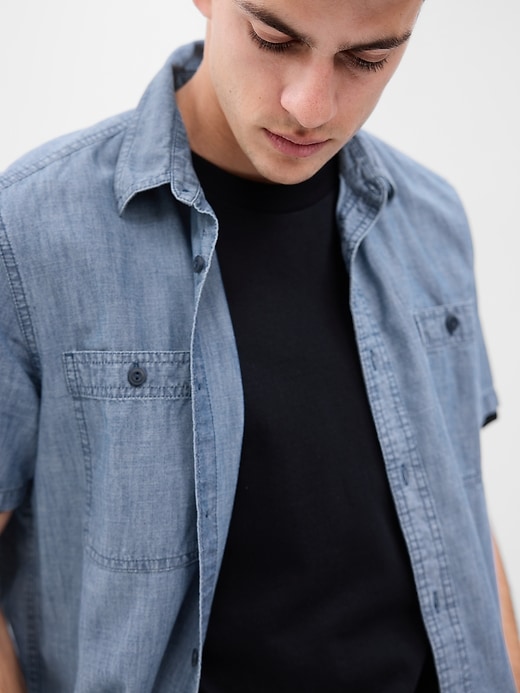 Image number 2 showing, Chambray Shirt with Washwell