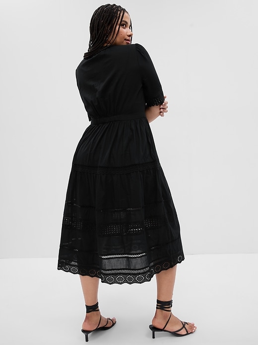 Image number 5 showing, Lace Button-Up Midi Dress