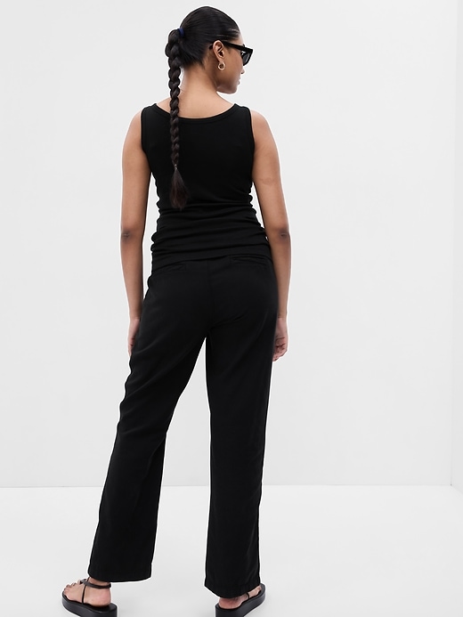Image number 2 showing, Maternity Full Panel Twill Pants