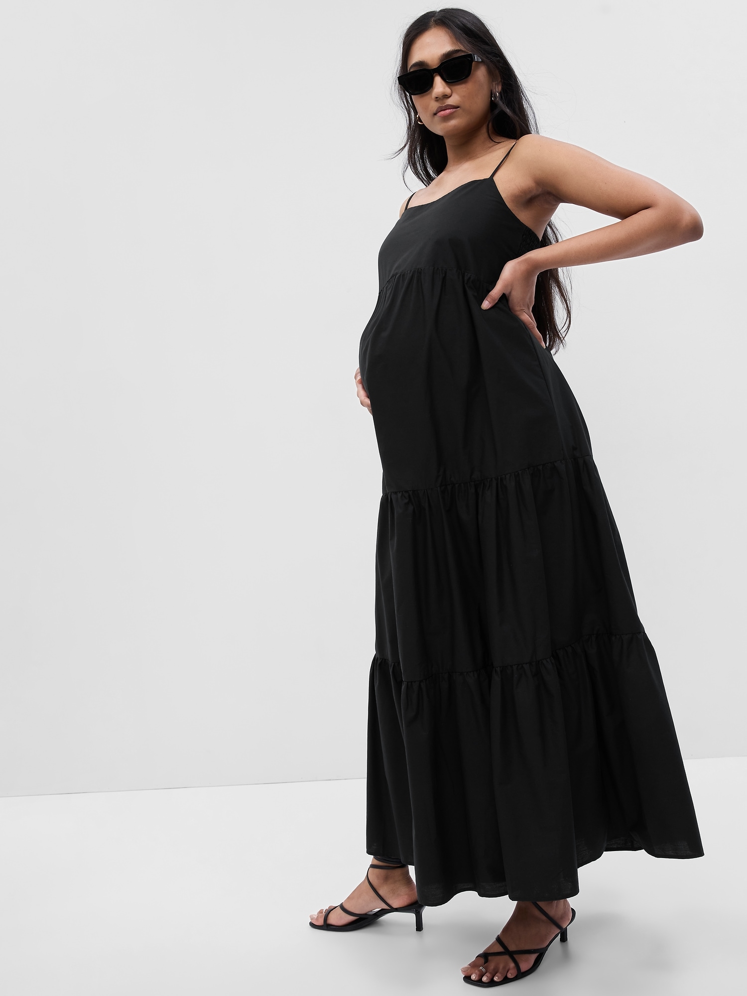 Gap Maternity Tiered Maxi Dress
