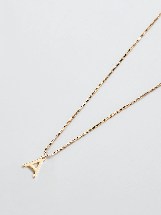 Image number 3 showing, Gold Dainty Initial Necklace