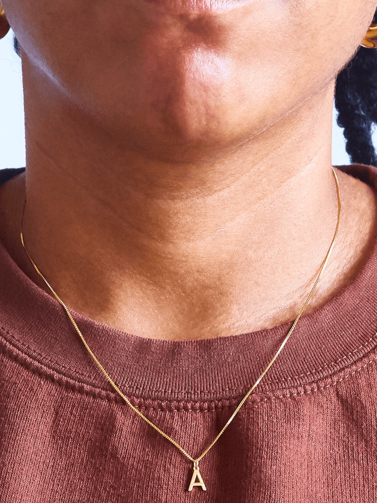 Chloé Alphabet Gold-Tone Rose Quartz Necklace - One Size