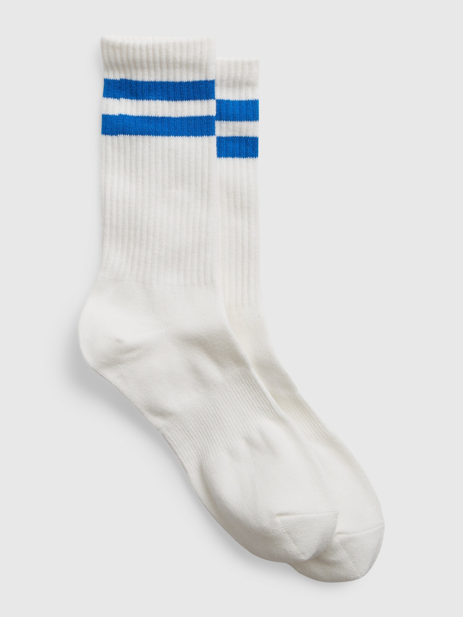 Gap Stripe Quarter Crew Socks blue. 1