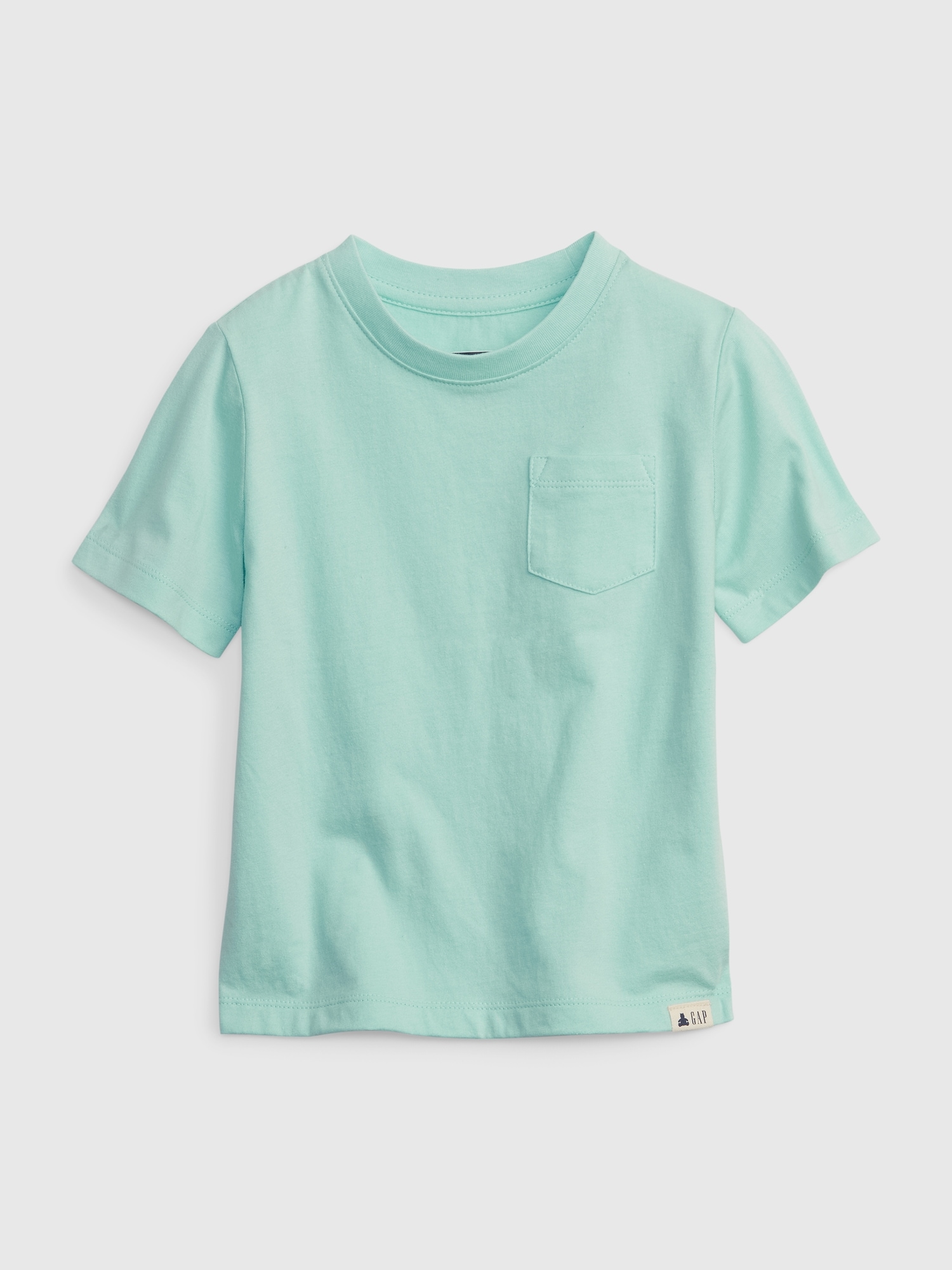 Gap Toddler 100% Organic Cotton Mix and Match Pocket T-Shirt green. 1