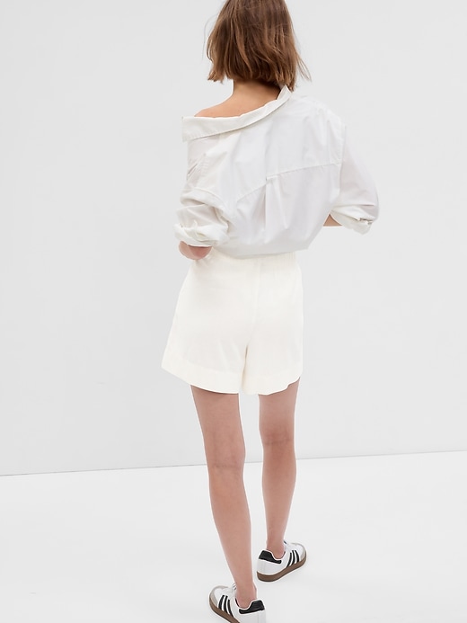 Image number 2 showing, Linen-Blend Pull-On Shorts
