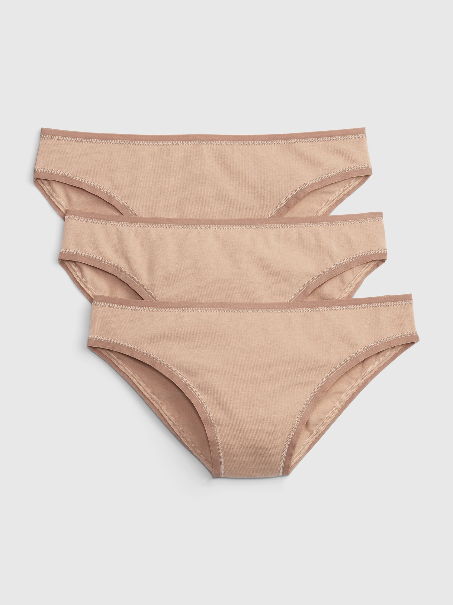 Sustainable Cotton Underwear Chestnut mid Nude Low Rise Bikini Style Organic  Cotton 