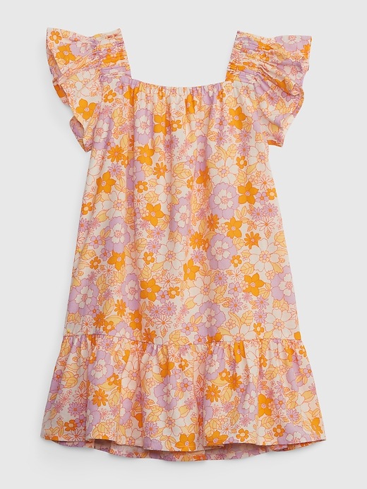 Image number 2 showing, Toddler Crinkle Gauze Floral Dress
