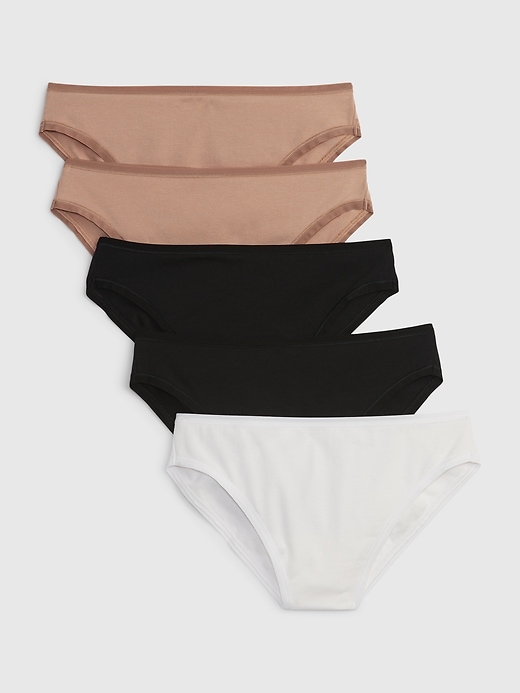 Image number 1 showing, Organic Stretch Cotton Bikini (5-Pack)