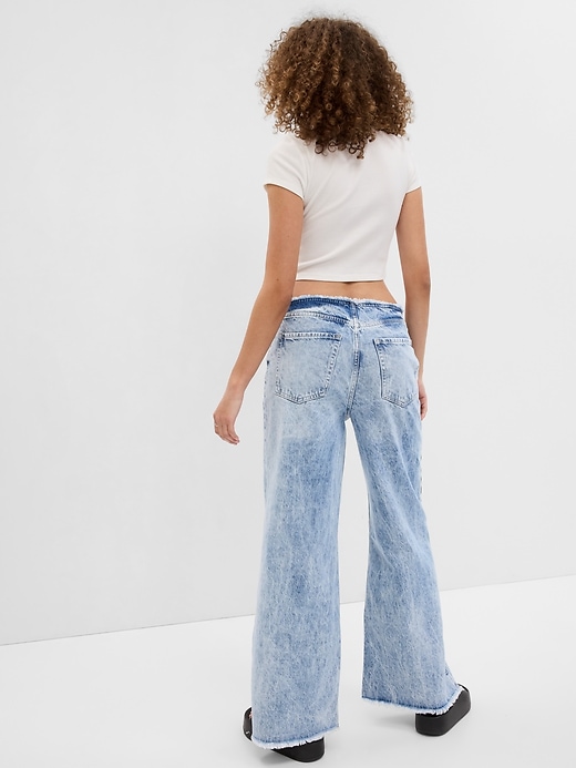 View large product image 2 of 3. Low Rise Wide Baggy Jeans