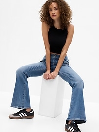 View large product image 3 of 4. Low Rise Y2K Flare Jeans