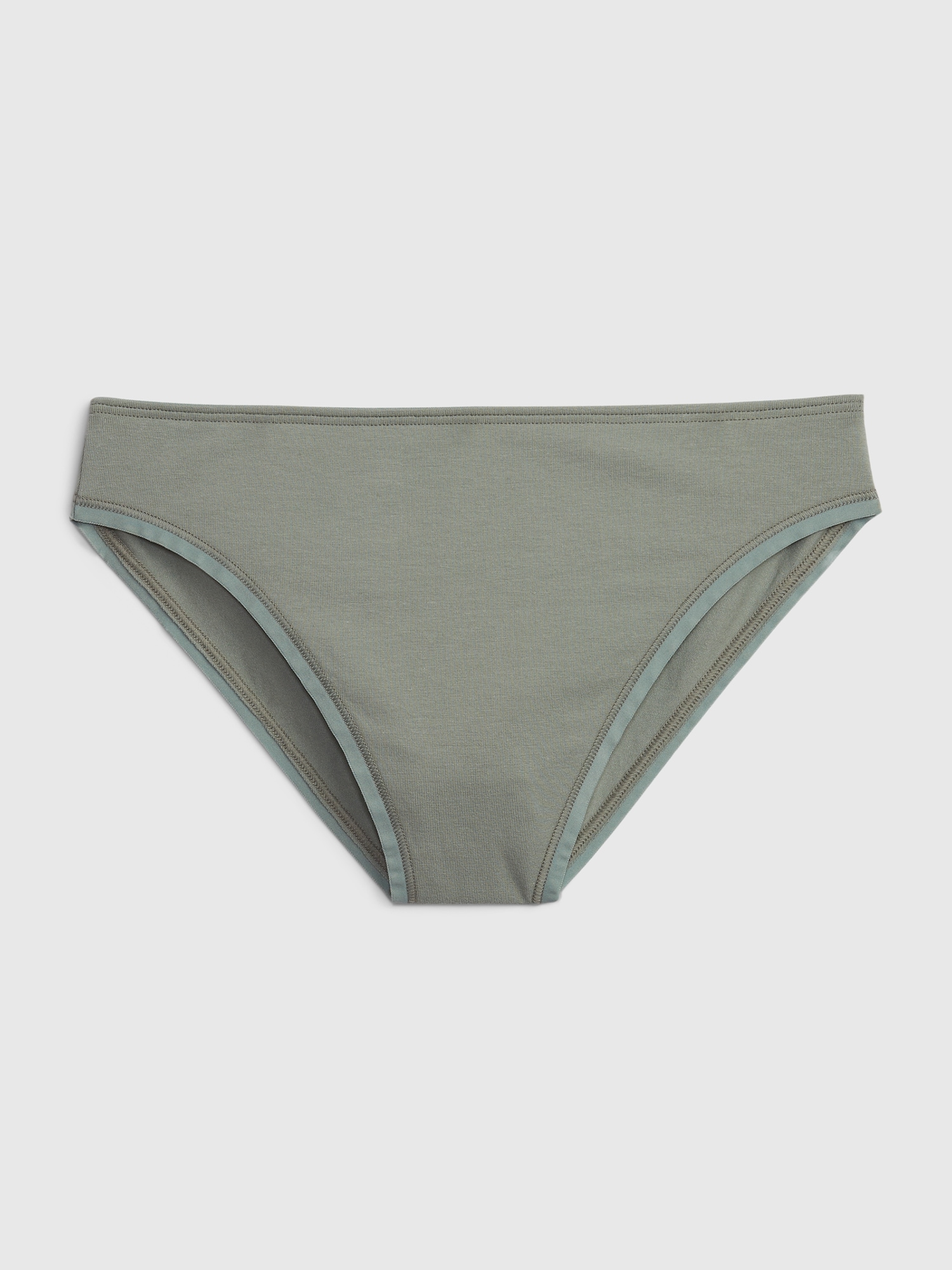 Gap Organic Mid Rise Stretch Cotton Bikini green. 1