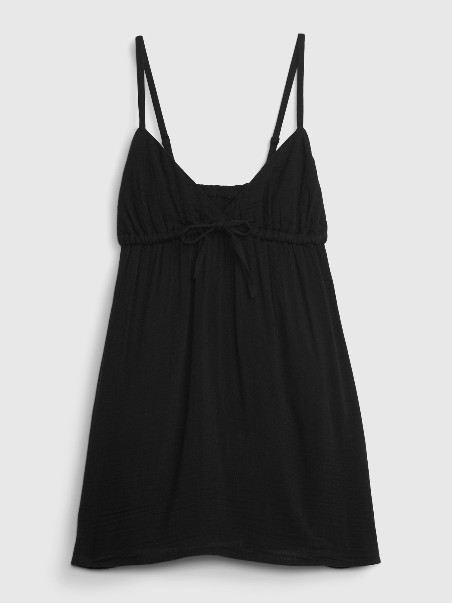 Gauze Tie-Front Mini Dress | Gap