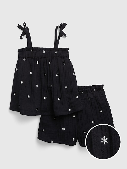 Image number 1 showing, Toddler Crinkle Gauze Outfit Set