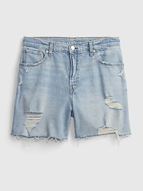 View large product image 4 of 4. 5" High Rise '90s Loose Denim Shorts