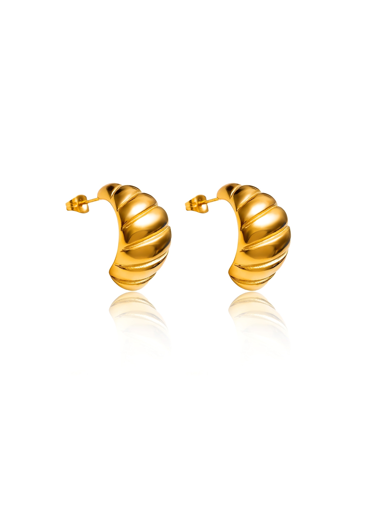 Gap Tainted Hoop Earrings gold. 1