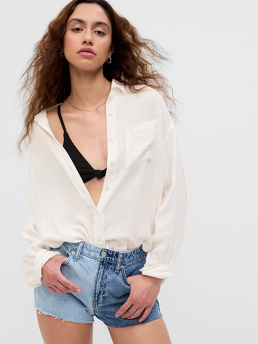 PROJECT GAP Gauze Shirt | Gap